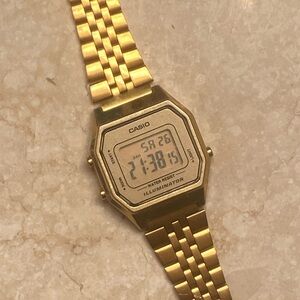 Retro Casio Gold Digital Watch